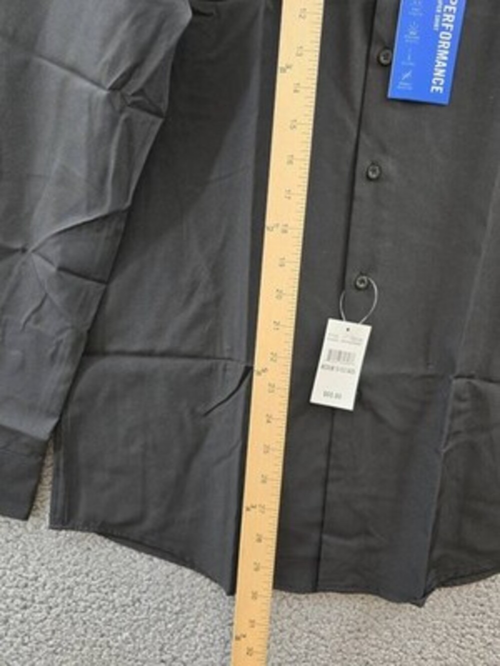 Nautica Slim-Fit Performance Supershirt Dress Shirt Men's 15-15.5 34/35 Black - Picture 10 of 13